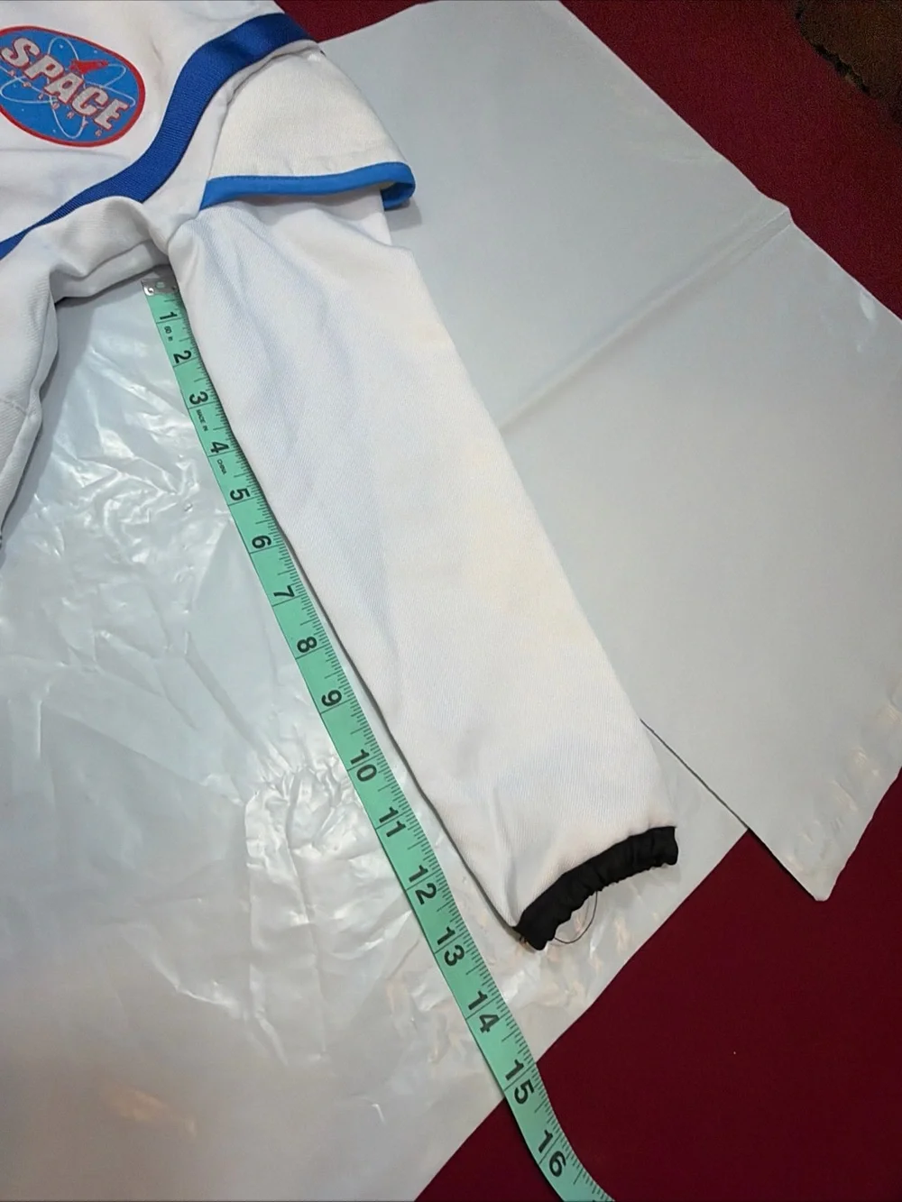 Astronaut Full kids costume Suit Boot Covers Helmet White Blue space Halloween M
